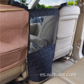 Barrera de automóvil para perros en el asiento trasero con ventana de malla/almacenamiento